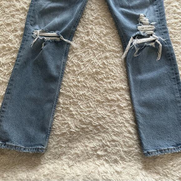 AGOLDE Riley High Rise Straight Crop Jeans in Whiplash Size 26 - Picture 4 of 10